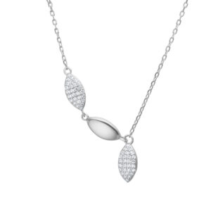 Collier Mehrsteiner 925 Ag rhodiniert