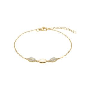 Armband 925 AG gelb vergoldet