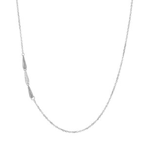 Collier Mehrsteiner 925 Ag rhodiniert