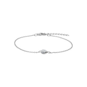 Armband Tropfen 925 Ag rhodiniert
