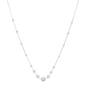 Collier Mehrsteiner 925 Ag rhodiniert