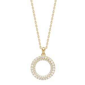 Collier mit Behang 925 AG gelb vergoldet