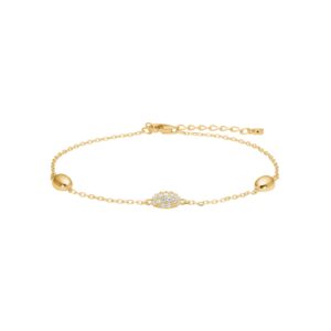 Armband 925 AG gelb vergoldet