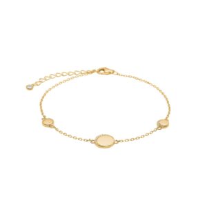 Armband 925 AG gelb vergoldet