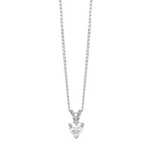 Collier mit Behang Herz 925 Ag rhodiniert