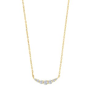 Collier Mehrsteiner 925 AG gelb vergoldet