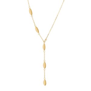 Collier Y-Kette 925 AG gelb vergoldet