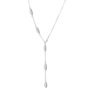 Collier Y-Kette 925 Ag rhodiniert